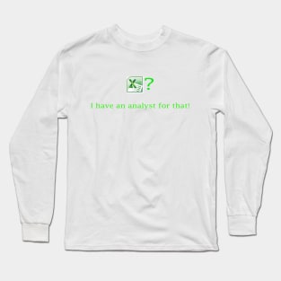 Analyst Long Sleeve T-Shirt